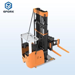 Seated Type 3-Way Electric Pallet Stacker Forklift