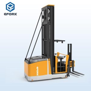 Electric Three Way Stacker Forklift(Man-Up)